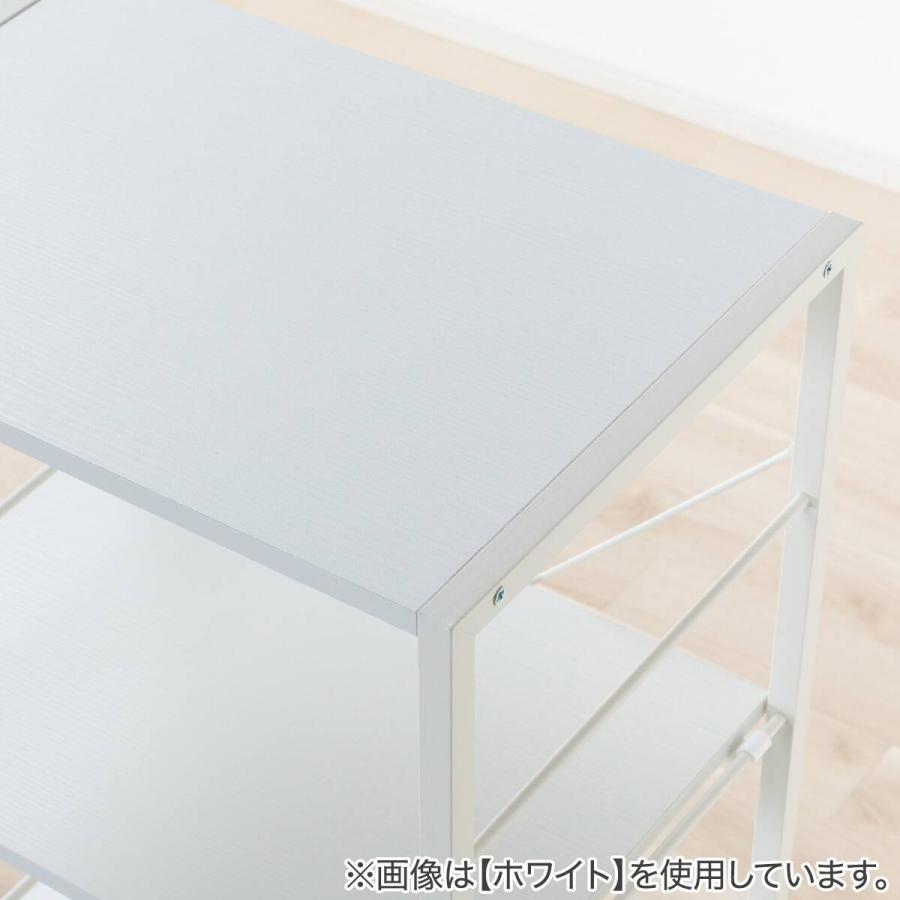 ニトリ（NITORI） 組み合わせシェルフ 本体 4段 (FL201 1657 MBR/BK