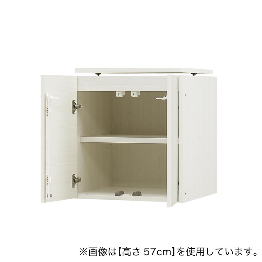 高さ1cm単位で選べる 見せない家電収納専用上置き (幅57.5×高さ37cm WW) ニトリの画像