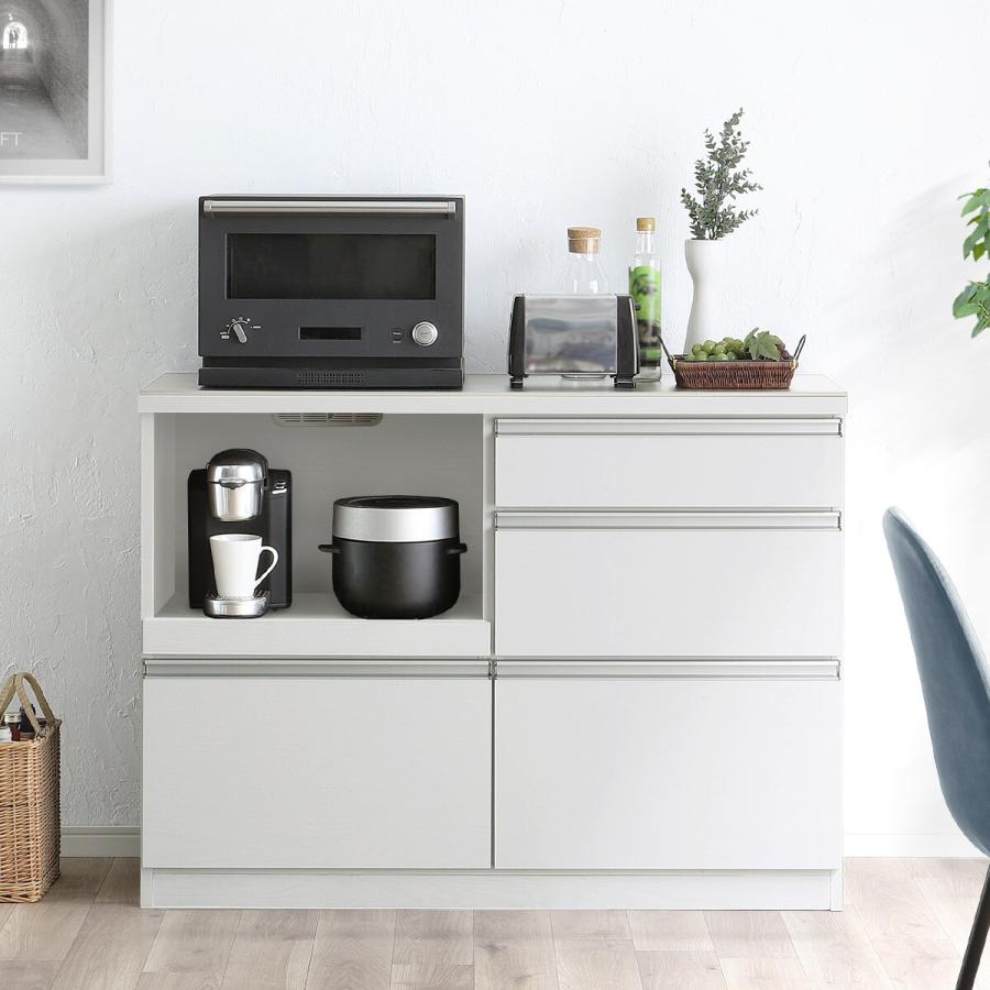 NITORI キッチンカウンターキッチンキャビネット幅120cm Used/美品 ニトリ（NITORI） キッチンカウンター(セラミック天板リガーレ120CT WH