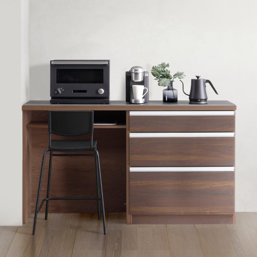 ニトリ セラミック天板カウンター (ダスト収納タイプ 幅160cm BR