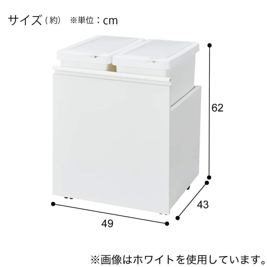 ニトリ（NITORI） RGダストワゴン(37L ホワイトツイン) : ニトリ Yahoo