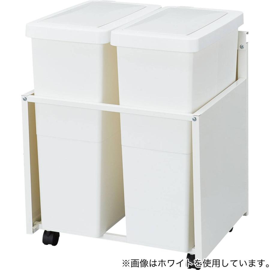 ニトリ（NITORI） RGダストワゴン(37L ブラックツイン) : ニトリ Yahoo