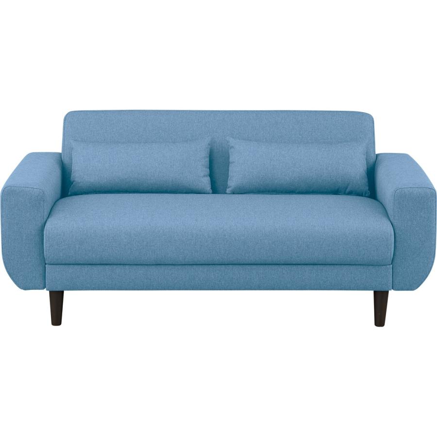 【ニトリ】　2人用布張りソファ ニトリ2人用布張りソファ グレー色