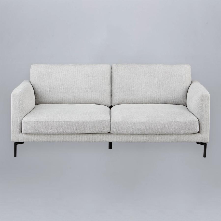 【超美品】ニトリ 3人掛けソファ ニトリ 3人掛け布張り収納付きソファ(SS01 AQ LGY) : ニトリ