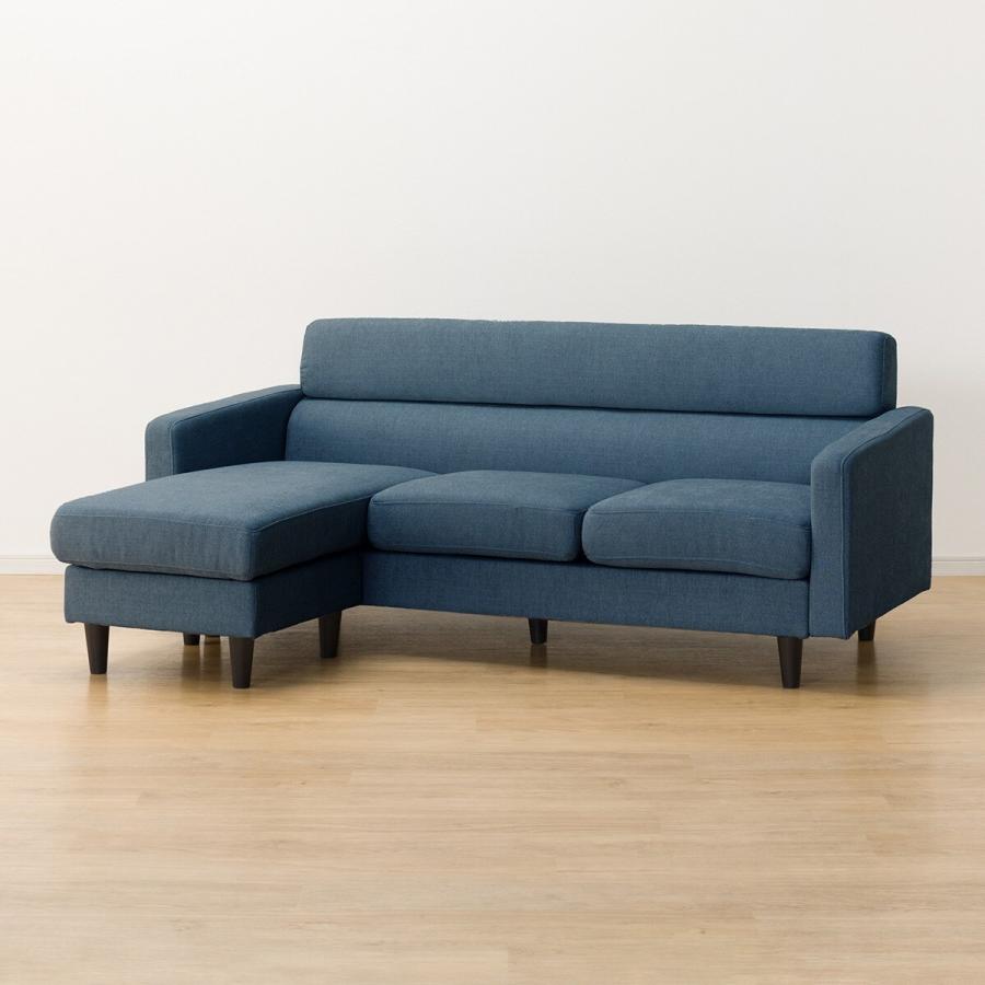 ニトリ（NITORI） ソファー ソファ 布張りL型ソファ(DJ06ー2 NV