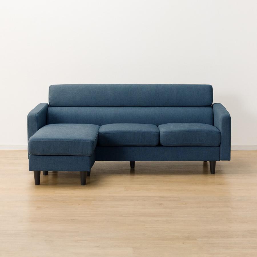 ニトリ（NITORI） ソファー ソファ 布張りL型ソファ(DJ06ー2 NV