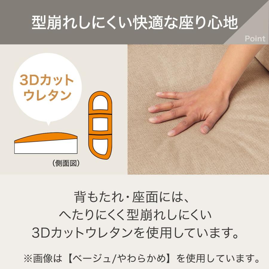 2人掛けソファ 布張りタイプ (Nポケット BS12 H-LO AQ-MGY) ニトリ_4