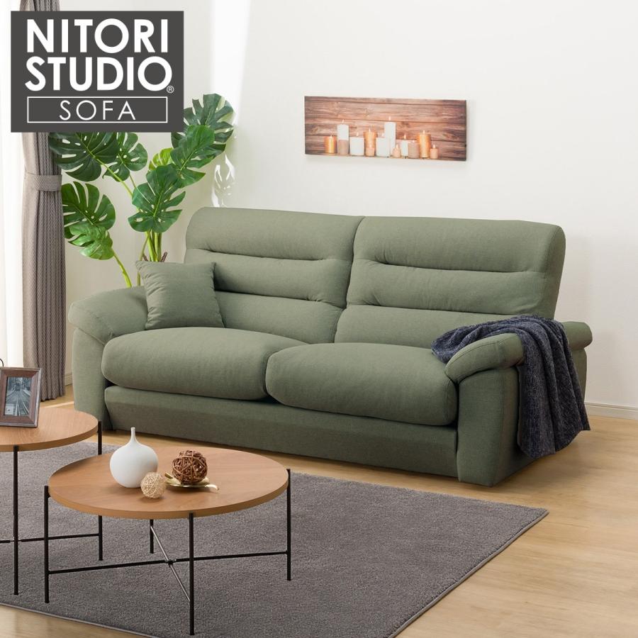 ニトリ　3人掛けソファ　Nポケット ニトリ（NITORI） 3人掛けソファ 布張りタイプ (Nポケット BS12 S-LO