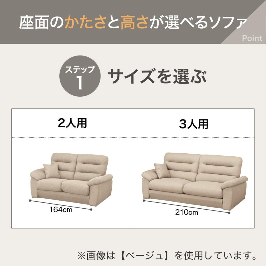 【美品】3人用布張りソファ　Nポケット ニトリ（NITORI） 3人掛け布張りソファ(Nポケット BS12 S-HI Nシールド