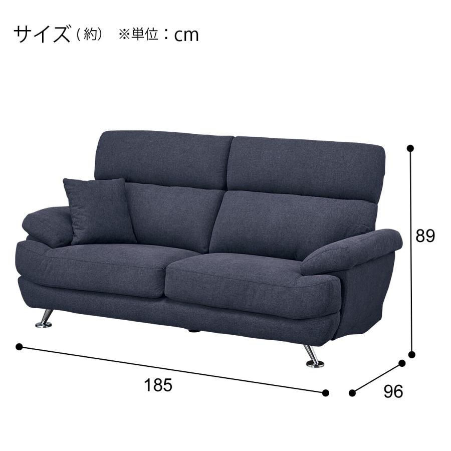 ニトリ 3人掛け布張りソファ(Nポケット BS13 AQ-DBL) : ニトリ ニトリ 3人掛け布張りソファ(Nポケット BS13 AQ-DBL) : ニトリ