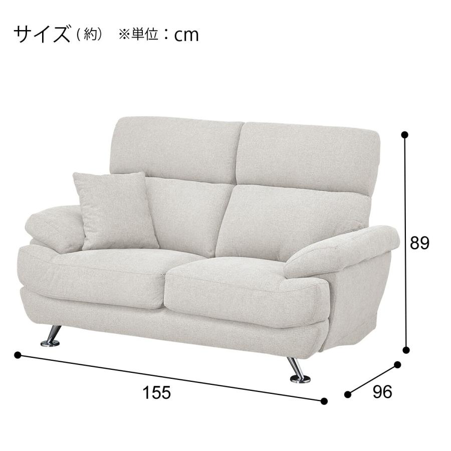 ニトリ 2人掛け布張りソファ(ポケット BS13 NシールドAQ-LGY ニトリ 2人掛け布張りソファ(ポケット BS13 NシールドAQ-LGY