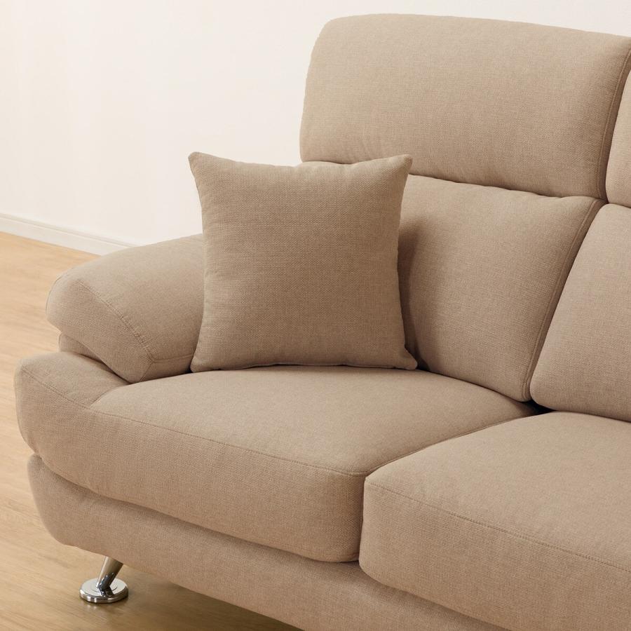 ニトリ　1人用布張りソファ　大きめ　クッション付き ニトリ ソファー ソファ 1人掛け 布張りソファ (CX01 GY