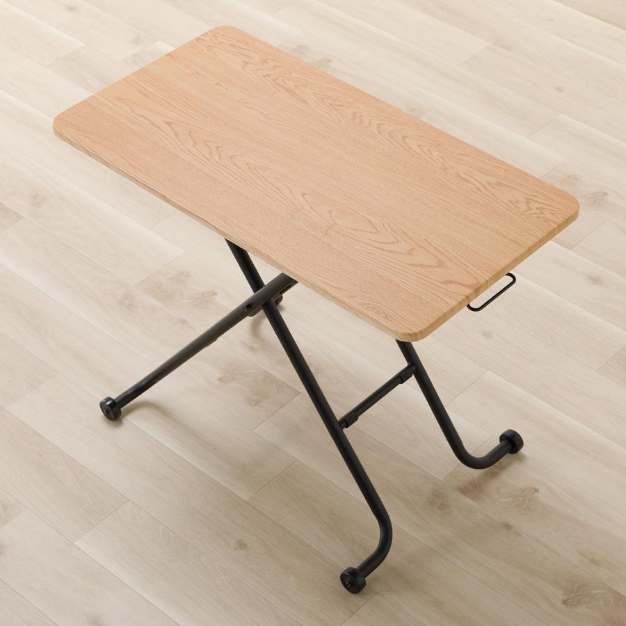 ニトリ 昇降テーブル(TC01 90 LBR/BK) : ニトリ Yahoo!店 - 通販