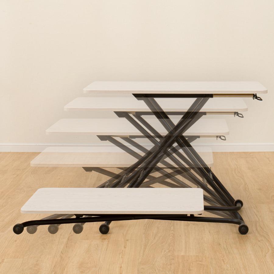 ニトリ（NITORI） 昇降テーブル(TC01 90 WW/BK) : ニトリ Yahoo!店