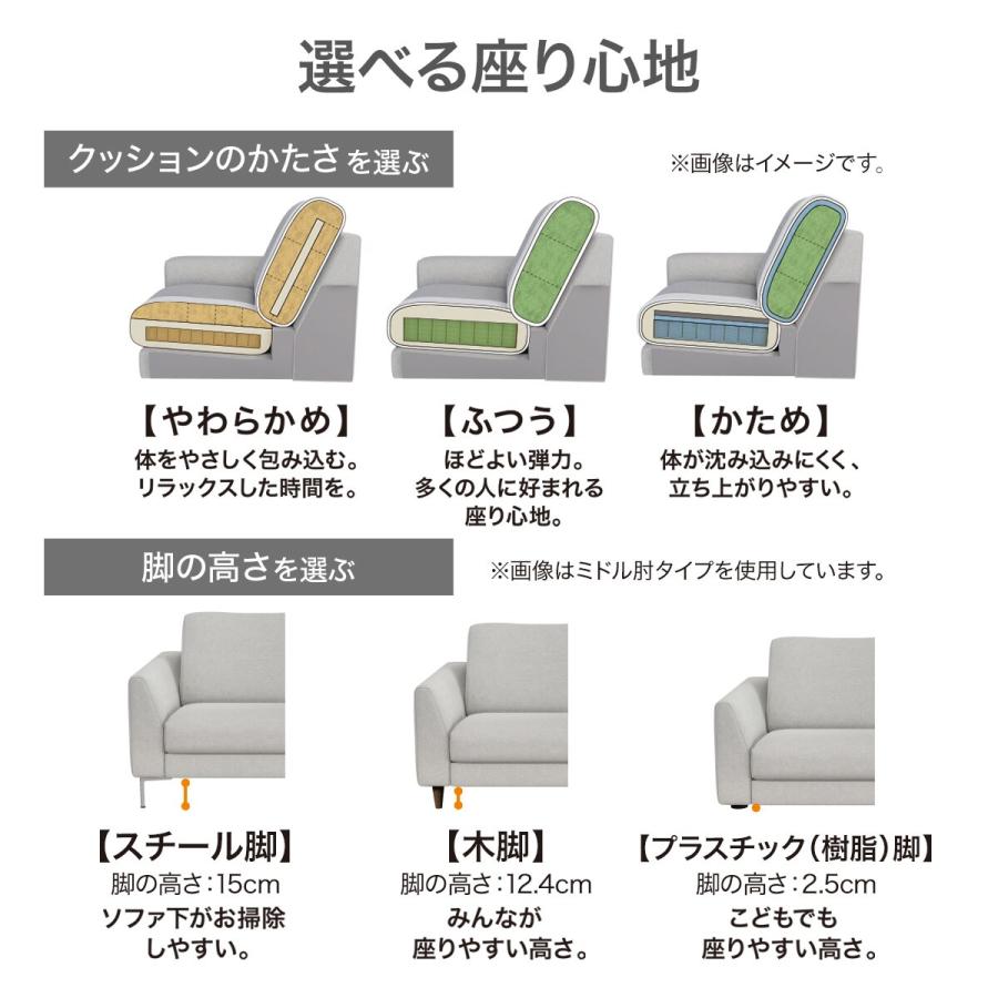 ニトリ ソファー ソファ 布張り3人掛けソファ 木脚タイプ