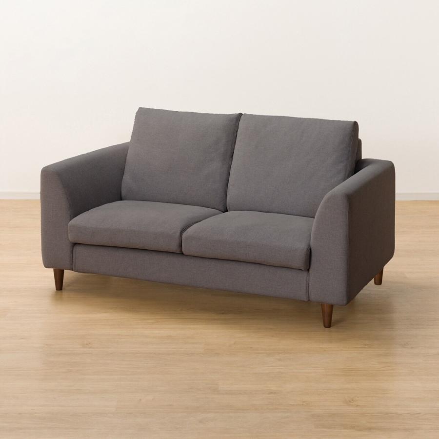 ニトリ 傷・汚れに強いファブリック 2人掛けソファ 木脚(N