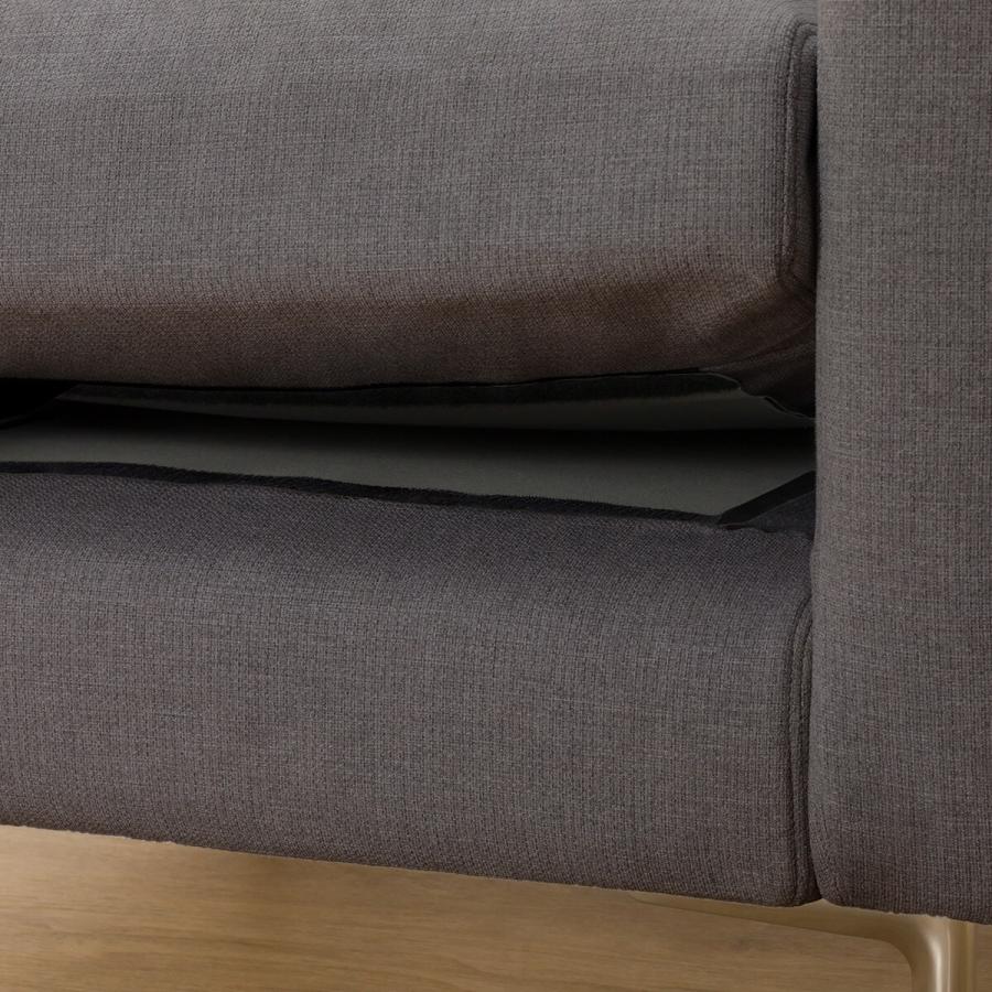 ニトリ 傷・汚れに強いファブリック 1人掛けソファ スチール脚(N