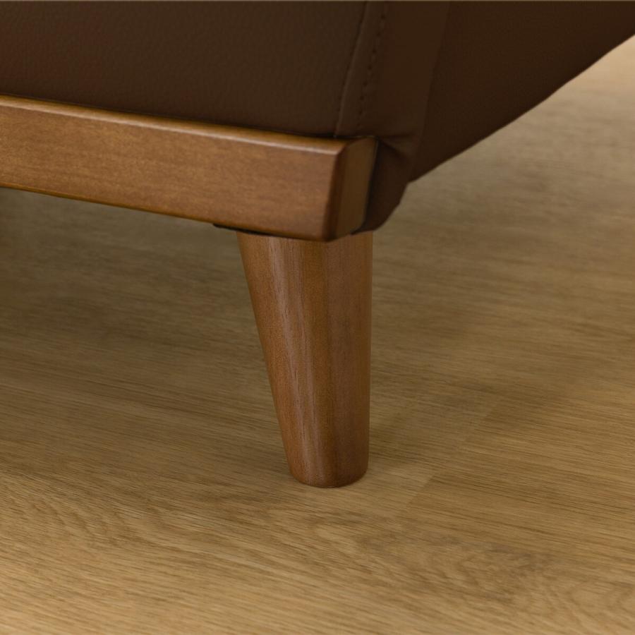 ニトリ 2人用ソファ 合成皮革 Nシールド 傷・汚れに強い DBR レザー 茶色 傷・汚れに強い合成皮革 2人掛けソファ(Nシールド ステイン2KD