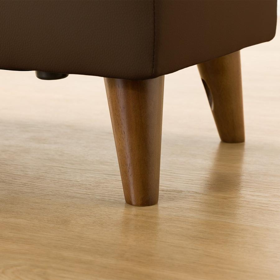 ニトリ 傷・汚れに強い合成皮革 スツール(PD02-2 Nシールド DBR