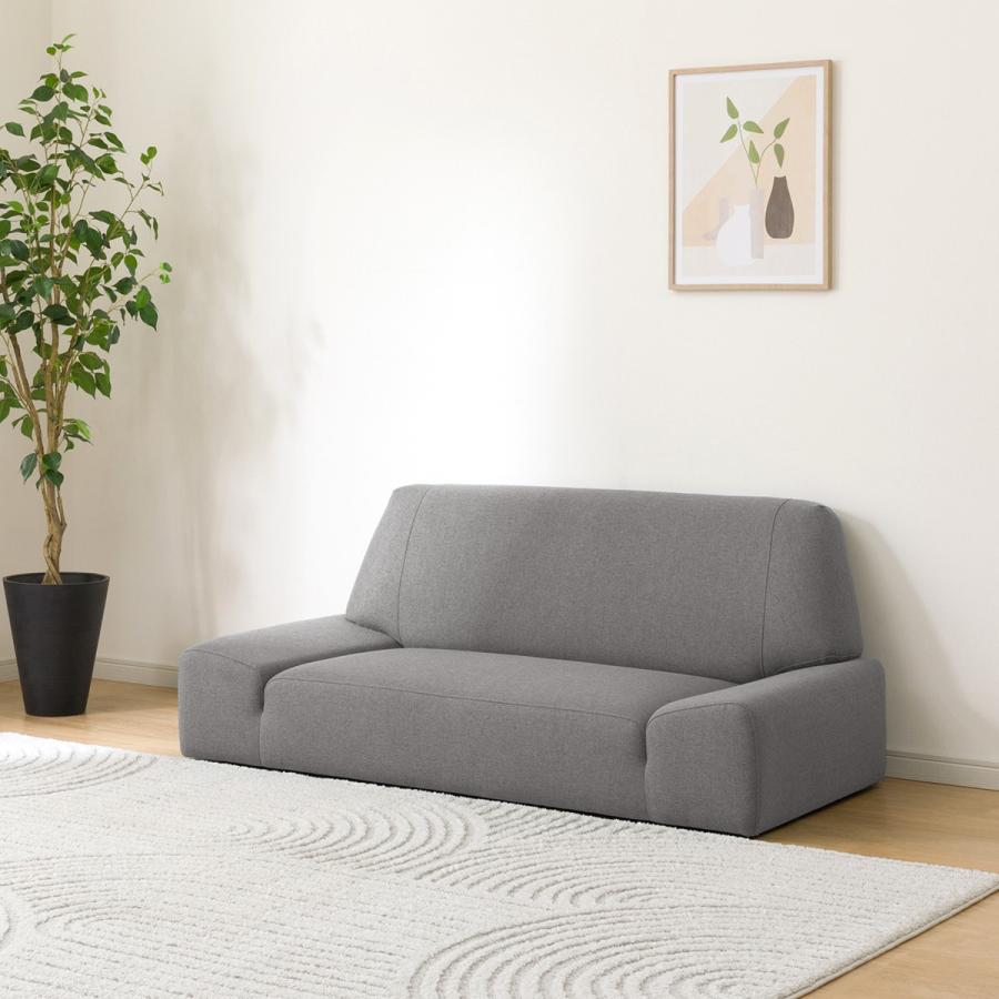 ニトリ　肘付き布張りソファ　２人掛け用 ニトリ 2人掛け布張りソファ(MK02 KD NV) : ニトリ Yahoo!店 - 通販