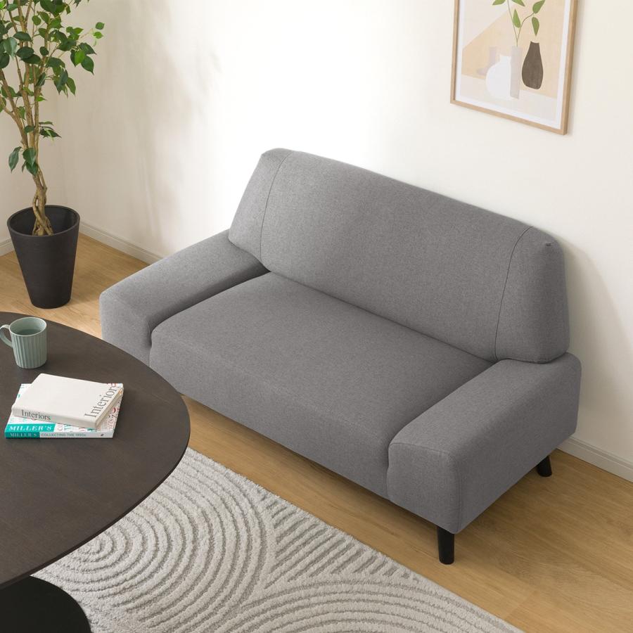 2人用布張りソファ (ソフティーナ DGY) 幅160cm]2人用布張りソファ(ソフティーナ DGY) 【配送員設置