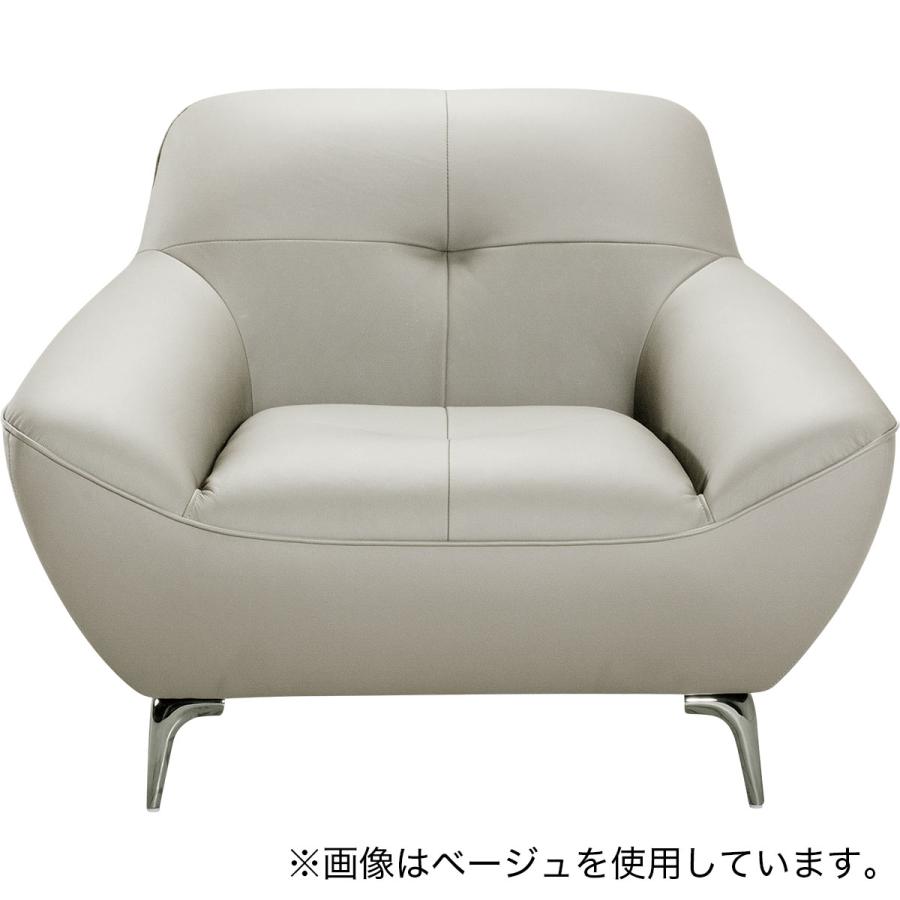 ニトリ（NITORI） 1人掛けソファ 本革(一部合成皮革)タイプ (MB11 DRO