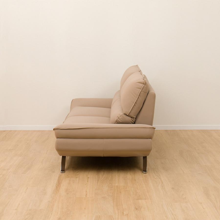 (6/16廃棄予定)ベージュ 合成皮革 2-3人掛けソファ 6/16廃棄予定)ベージュ 合成皮革 2-3人掛けソファ