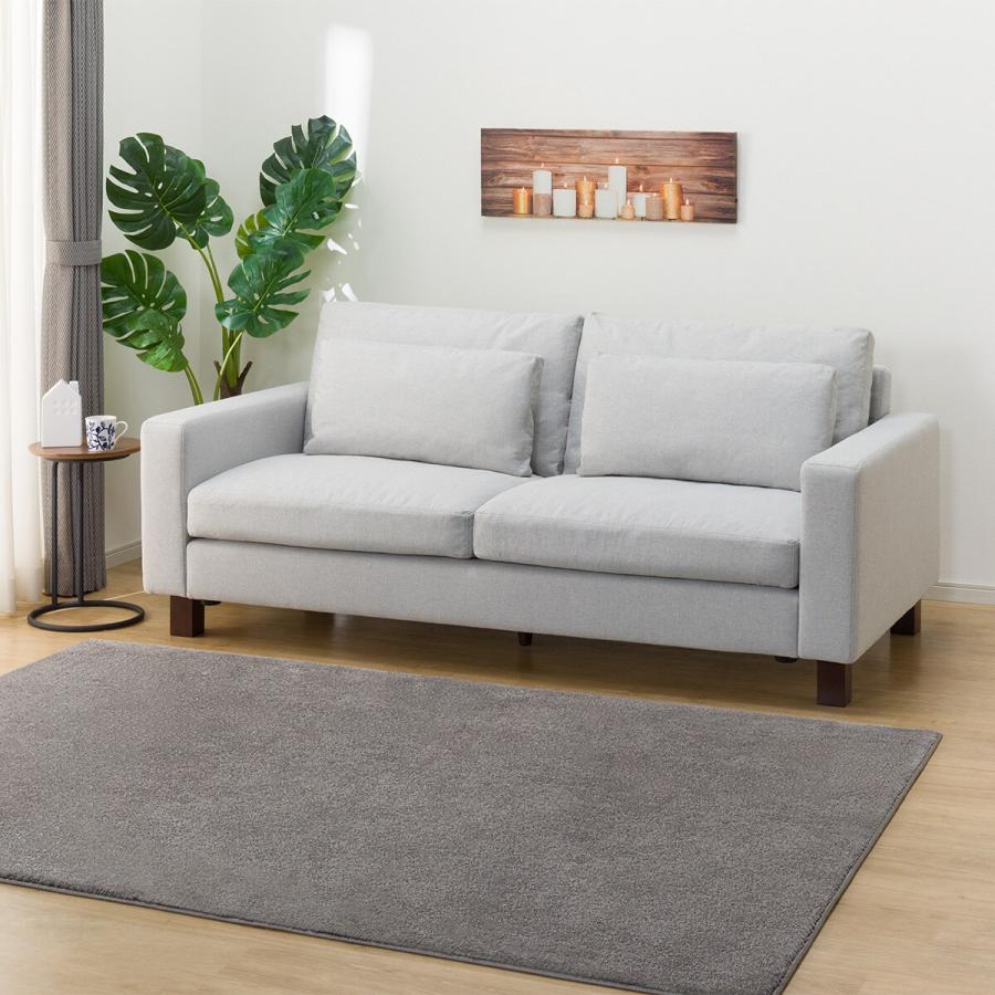 ニトリ（NITORI） 3人掛け布張りソファ(BS17 AQ LGY) : ニトリ Yahoo