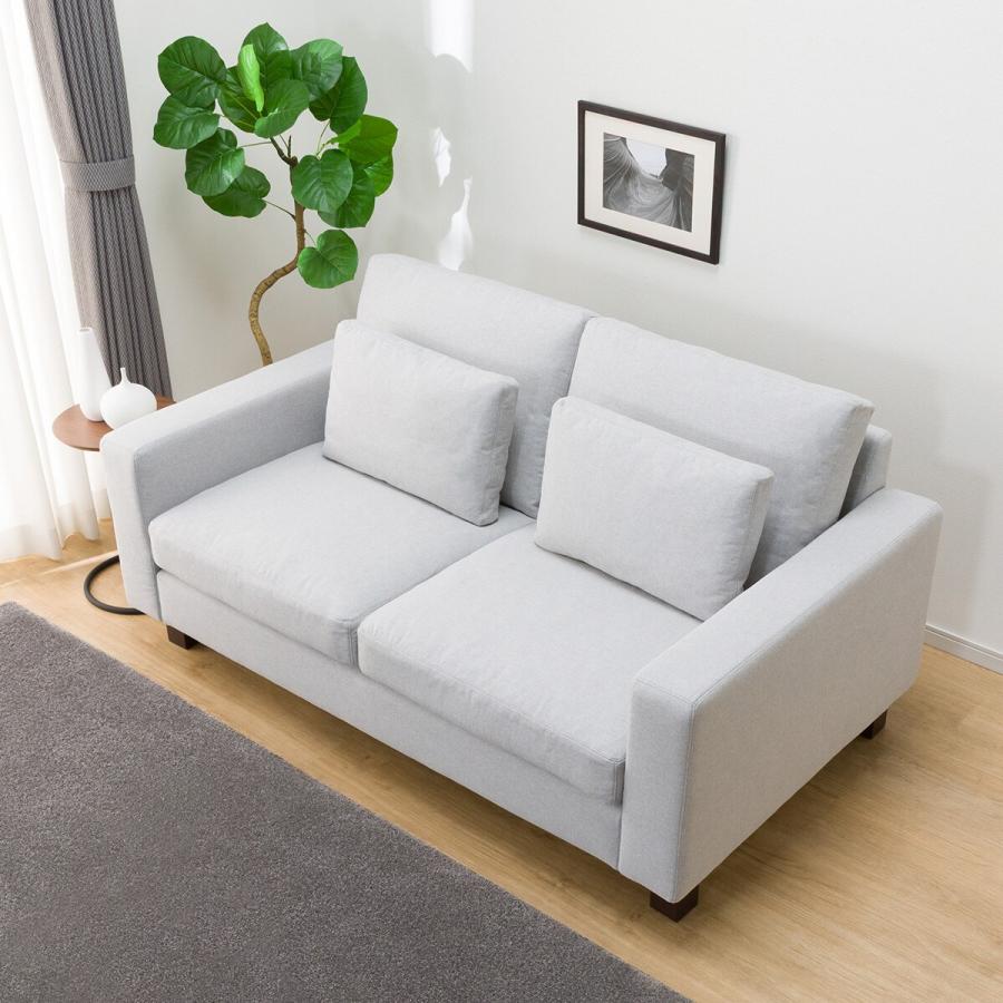 ニトリ 2人掛け布張りソファ ヘッドレスト付き ニトリ 傷・汚れに強い2人掛け布張りソファヘッドレスト付き