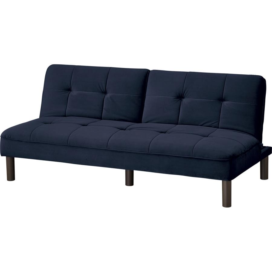 ニトリ 背もたれが別々に動くソファベッド(XL02 BL) : ニトリ Yahoo!店