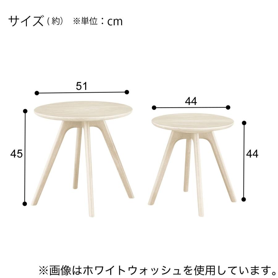 ニトリ（NITORI） ネストテーブル DT01 LBR(2個セット) : ニトリ Yahoo