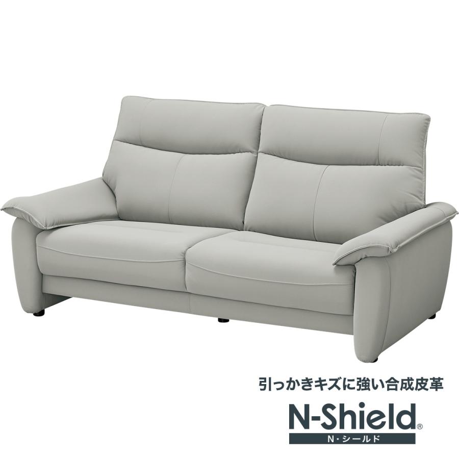 【送料込】美品　傷・汚れに強い合成皮革 3人掛けソファ　ニトリ ニトリ（NITORI） 傷・汚れに強い合成皮革 3人掛けソファ(PD02-2 N