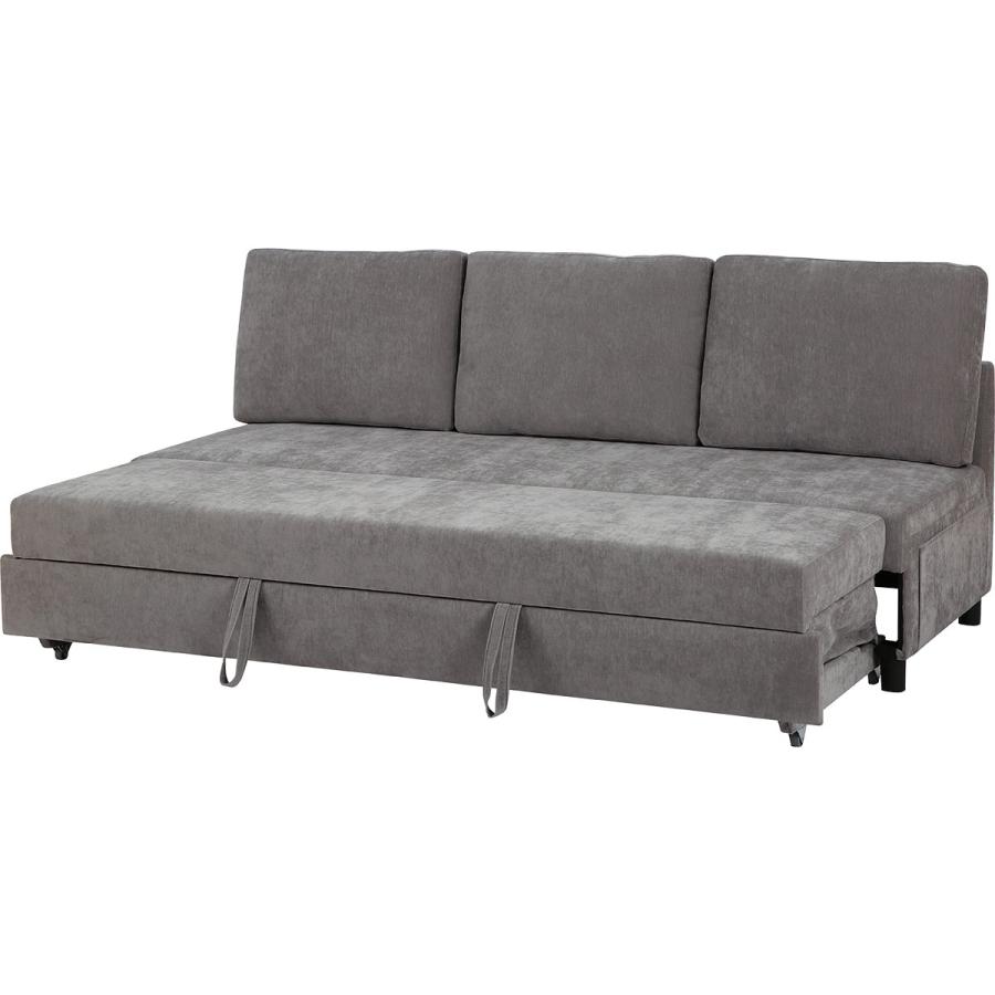 ニトリ（NITORI） 3人掛け布張りソファベッド(ノアーク3 DGY) : ニトリ