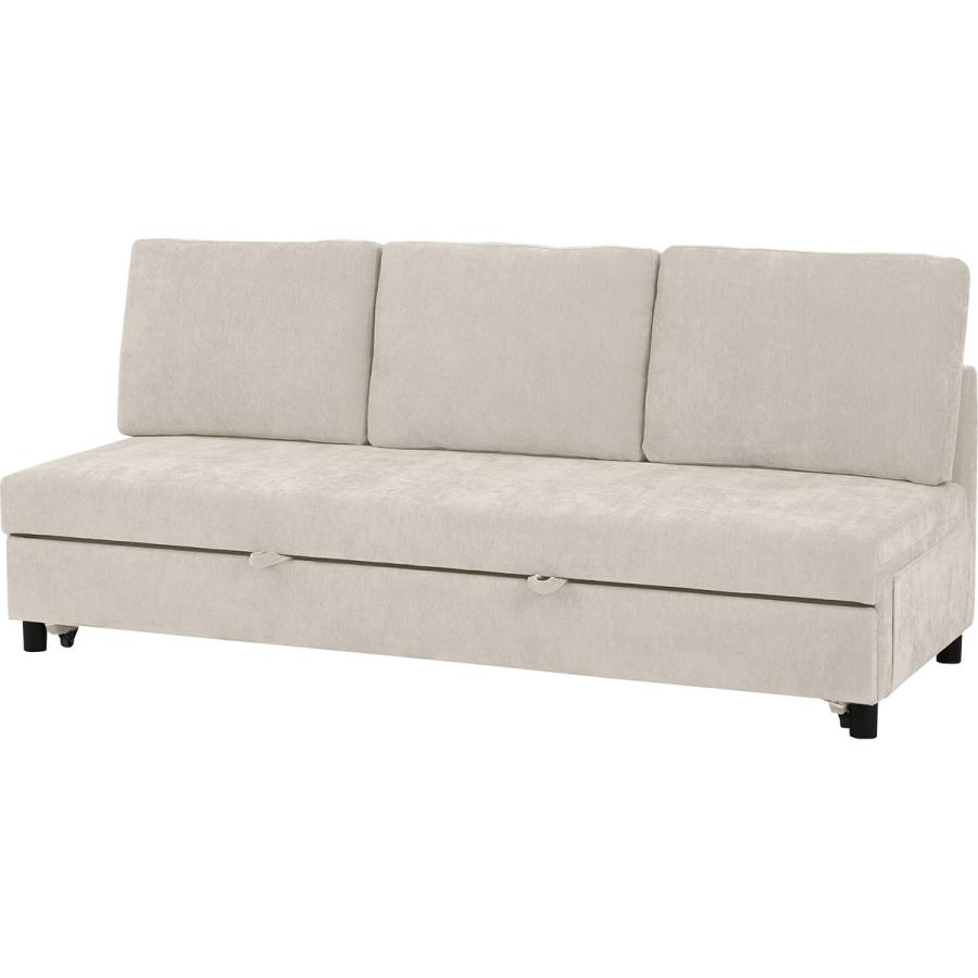 ニトリ（NITORI） 3人掛け布張りソファベッド(ノアーク3 MO) : ニトリ