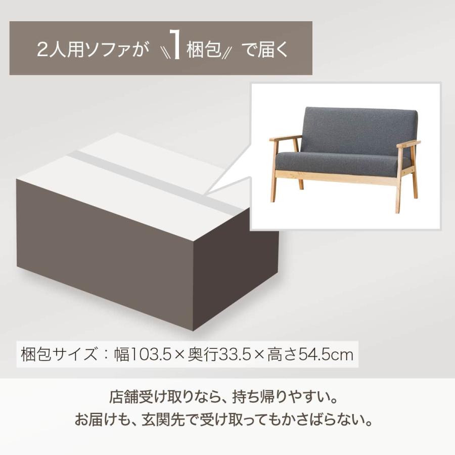 ニトリ（NITORI） コンパクトソファ 布張りタイプ (KP511 GY) : ニトリ