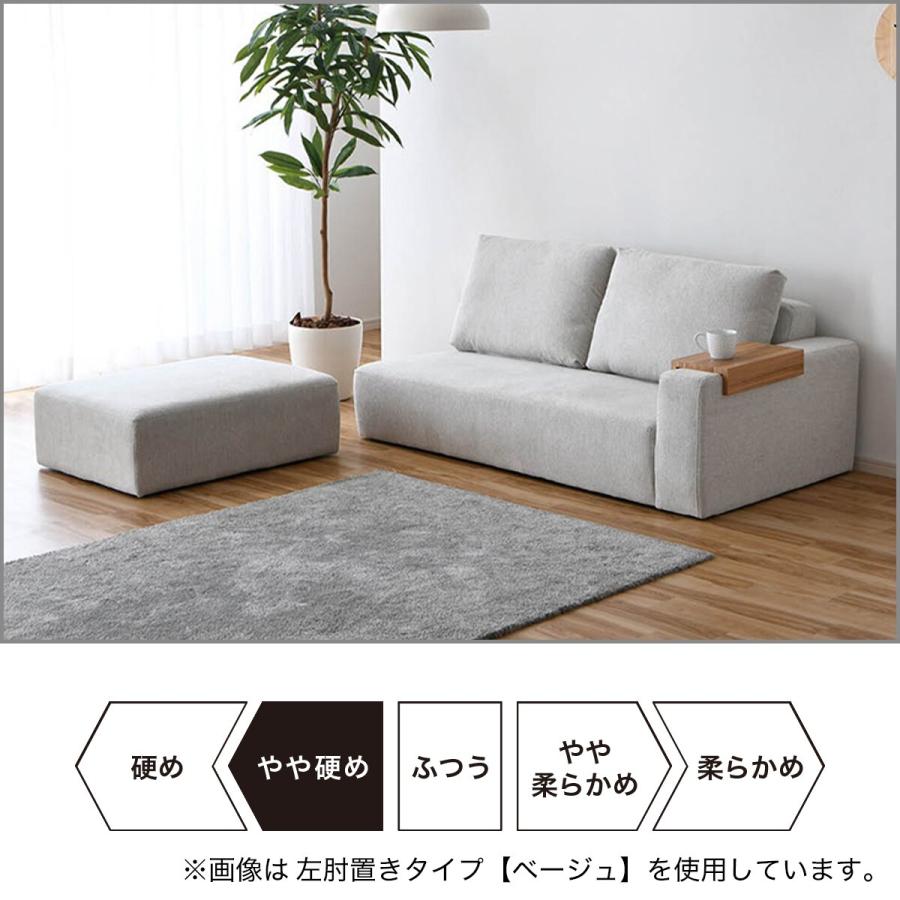 ニトリ（NITORI） 片肘モジュールソファ (右肘 ベージュ) ニトリ期間