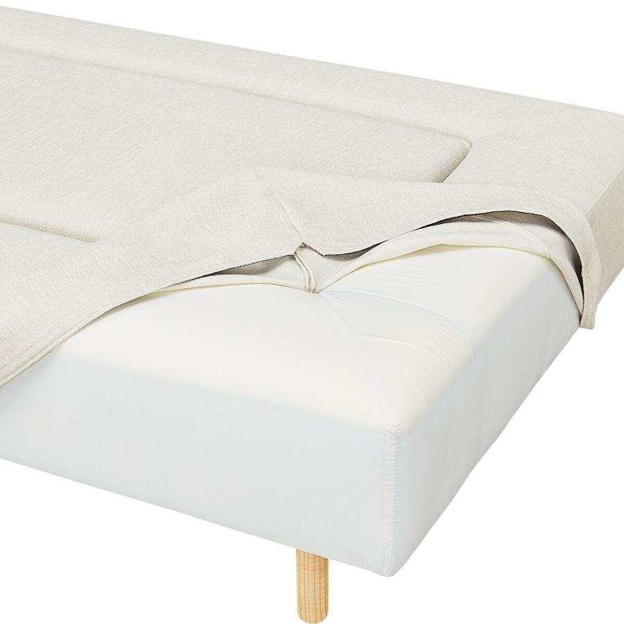 マルチソファ 奥行94cm 布張りタイプ (MR02 1994 NE05 WH/脚NA) ニトリ_1