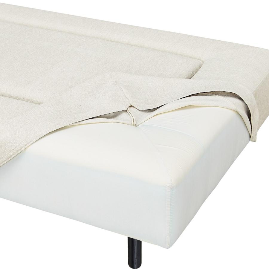 マルチソファ 奥行94cm 布張りタイプ (MR02 1994 NE05 WH/脚BK) ニトリ_1