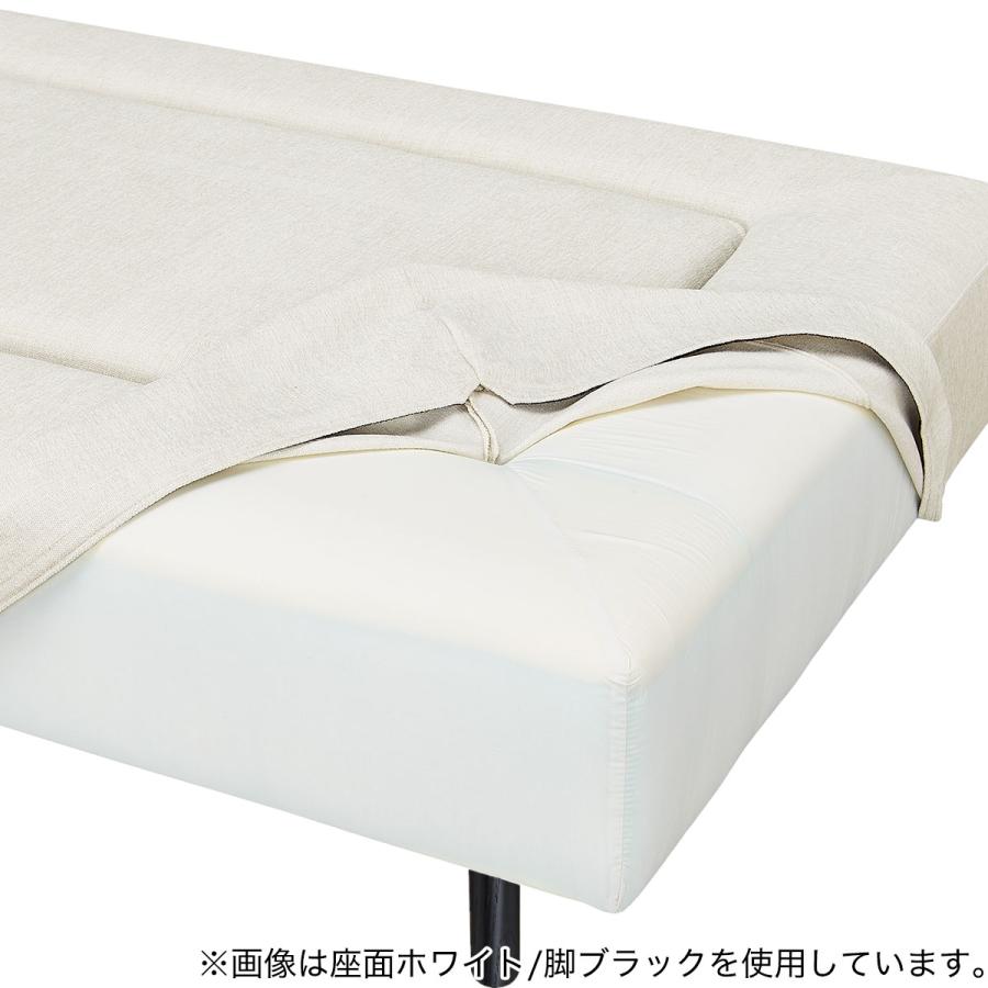 マルチソファ 奥行94cm 布張りタイプ (MR02 1994 NE06 GY/脚BK) ニトリ_1