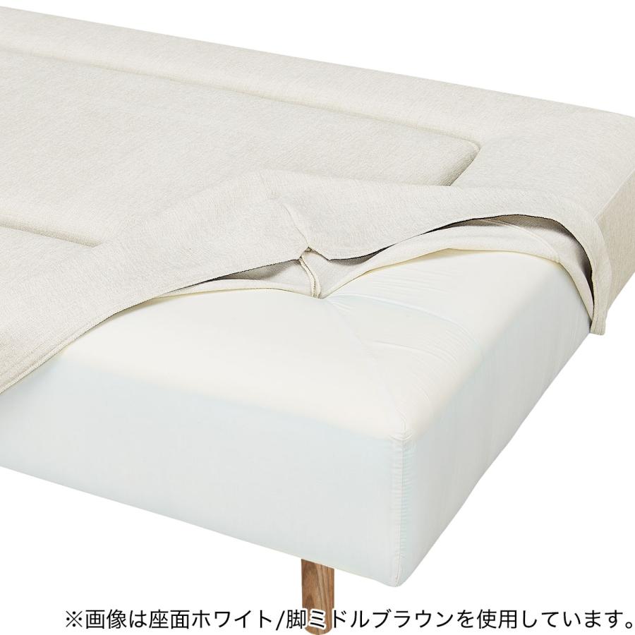 マルチソファ 奥行94cm 布張りタイプ (MR02 1994 NE09 DGY/脚MBR) ニトリ_1