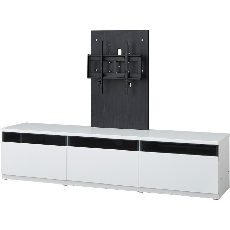 ニトリ ローボード＋テレビ固定ボードセット(UF01 LB180 WH/MX50N BK