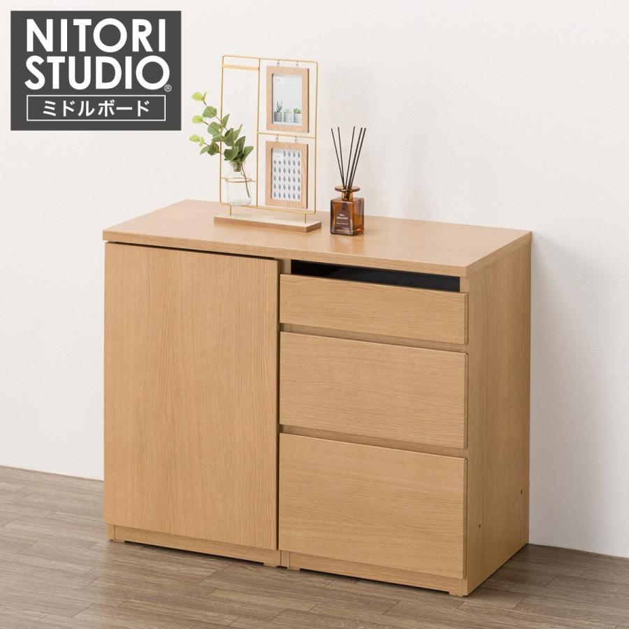 ニトリ（NITORI） キャビネットセット(UF01 90 ドアキャビネットL45下