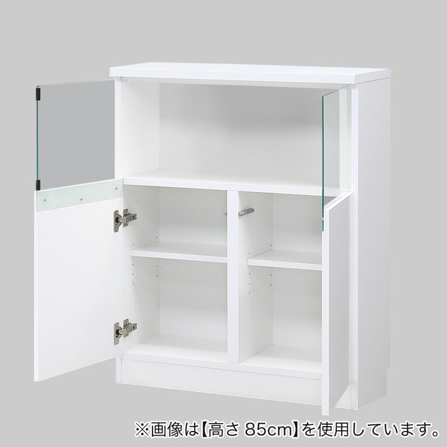 ニトリ（NITORI） 【高さオーダー】ディスプレイ収納 照明付き 扉 (幅