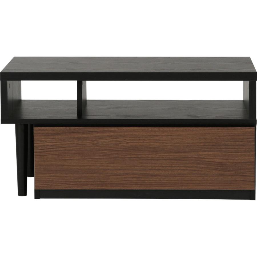 ニトリ（NITORI） 伸長式テレビ台(ローボード GA101N EX79 MBR/BK