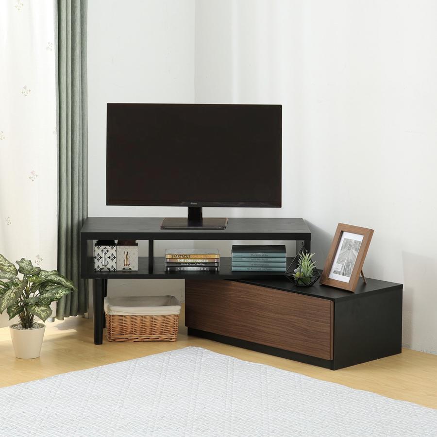 ニトリ（NITORI） 伸長式テレビ台(ローボード GA101N EX79 MBR/BK