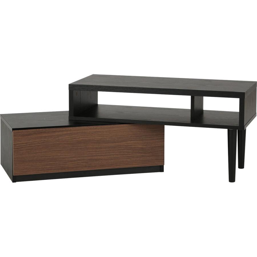 ニトリ（NITORI） 伸長式テレビ台(ローボード GA101N EX79 MBR/BK