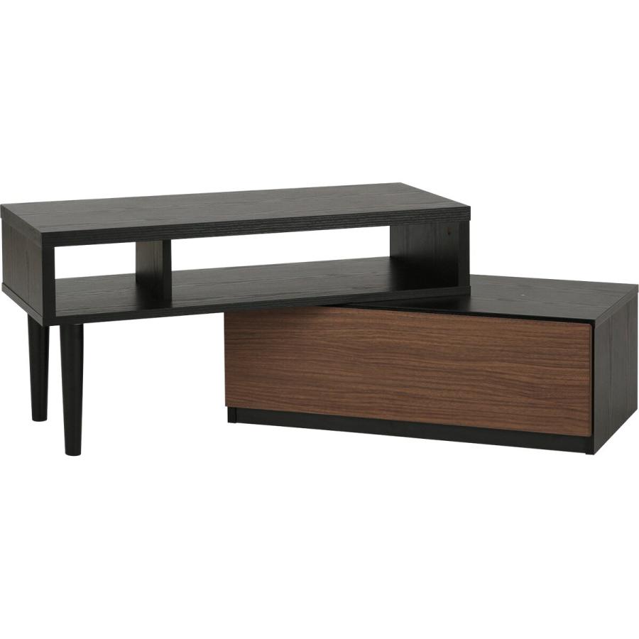 ニトリ（NITORI） 伸長式テレビ台(ローボード GA101N EX79 MBR/BK