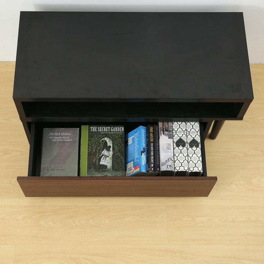 ニトリ（NITORI） 伸長式テレビ台(ローボード GA101N EX79 MBR/BK