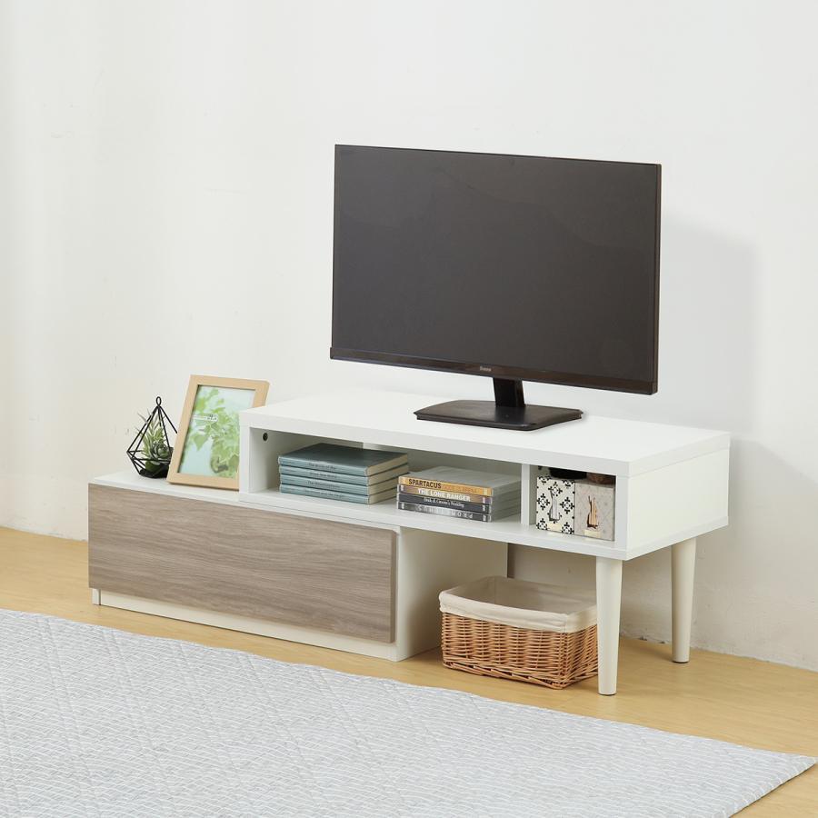 ニトリ（NITORI） 伸長式テレビ台(ローボード GA101N EX79 GY/WH