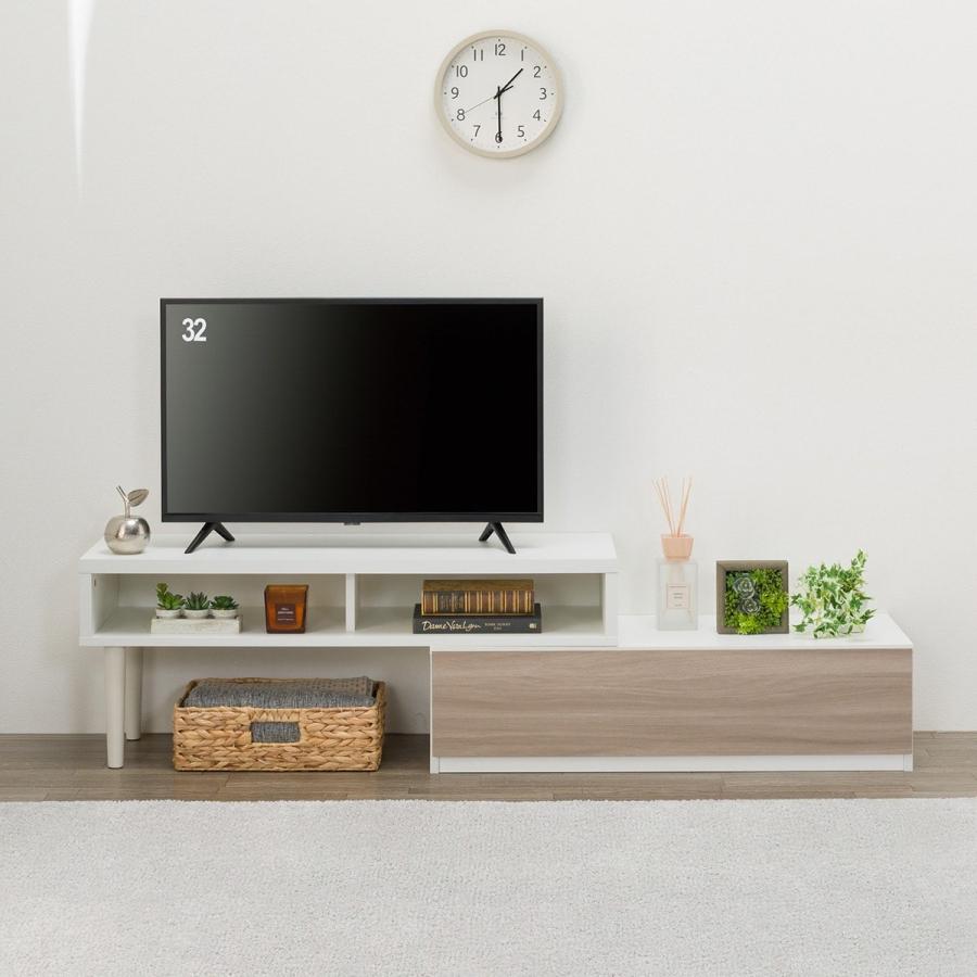 ニトリ（NITORI） 伸長式テレビ台(ローボード GA101N EX100 GY/WH